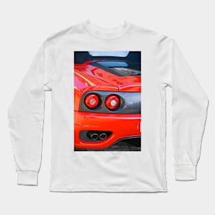 Ferrari 360 F1 Spider Tail Lights & Exhaust Long Sleeve T-Shirt